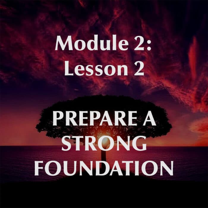 Prepare A Strong Foundation