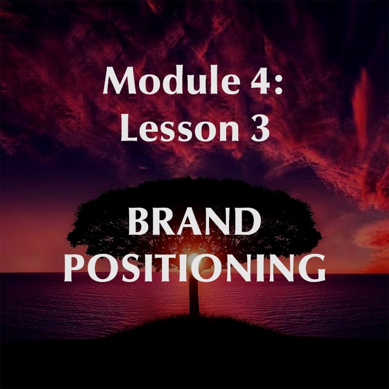 Module 4, Lesson 3, Brand Positioning