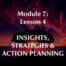 Insights Strategies and Action Planning